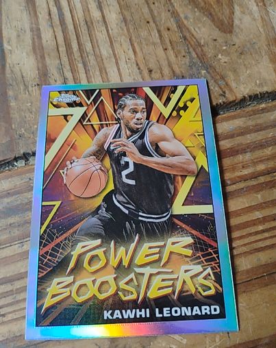 2023-24 Topps Chrome #PB-11 Kawhi Leonard Power Boosters — front