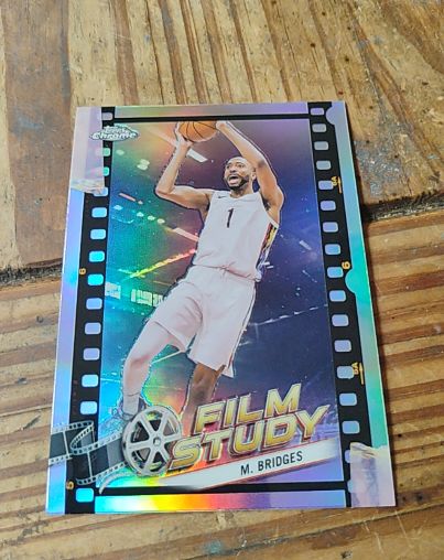 2023-24 Topps Chrome #FS-3 Mikal Bridges Film Study — front