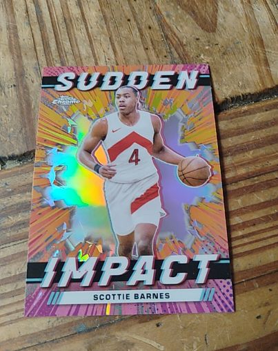 2023-24 Topps Chrome Sudden Impact #SI-21 Scottie Barnes — front