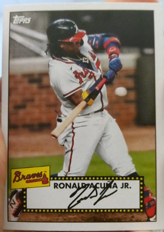 2021 Topps Series 1 1952 Redux #T52-45 Ronald Acuna Jr. — front