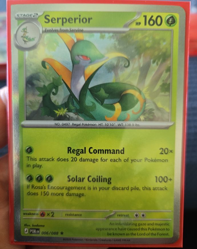 2026 Pokémon Perfect Order #006 Serperior — front