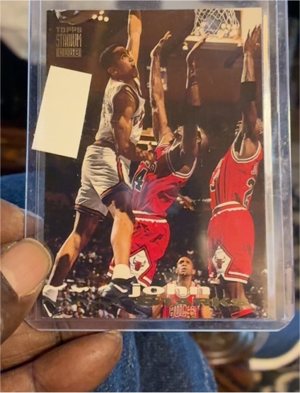 1993-94 Topps Stadium Club #116 John Starks — front