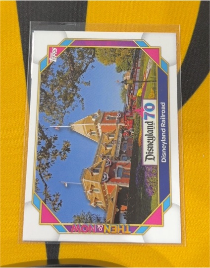 2025 Topps Disneyland 70th Anniversary #2 Disneyland Railroad Then & Now — front