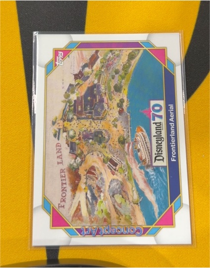 2025 Topps Disneyland 70th Anniversary #132 Frontierland Aerial Concept Art — front