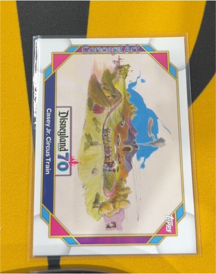 2025 Topps Disneyland 70th Anniversary #141 Casey Jr Circus Train Concept Art — front