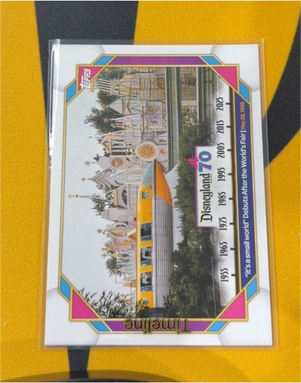 2025 Topps Disneyland 70th Anniversary #98 Timeline New Tomorrowland — front