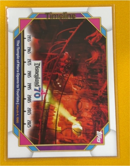 2025 Topps Disneyland 70th Anniversary Timeline #97 The Temple of Mara — front