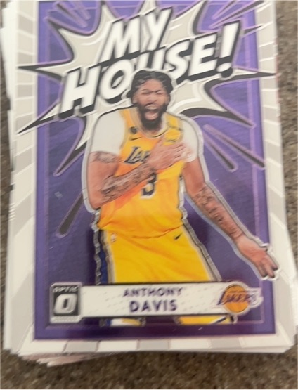 2020-21 Panini Donruss Optic #20 Anthony Davis My House Los Angeles Lakers — front