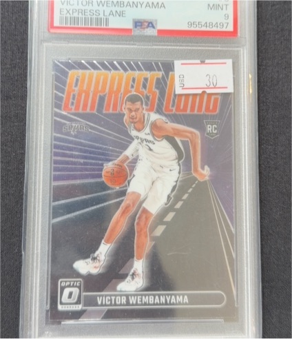2023-24 Panini Donruss Optic Express Lane #8 Victor Wembanyama Rookie Card — front