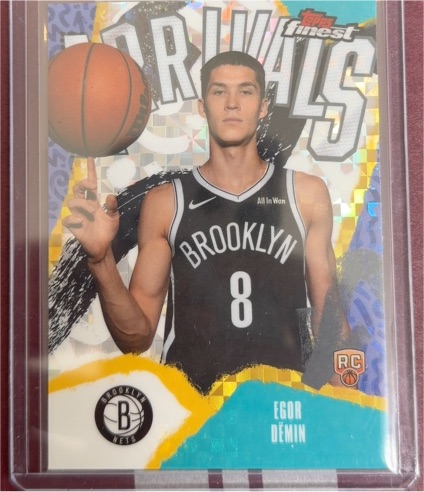 2025-26 Topps Finest #A-8 Egor Demin — front