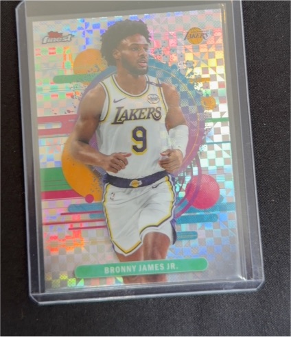 2025-26 Topps Finest #166 Bronny James Jr. — front
