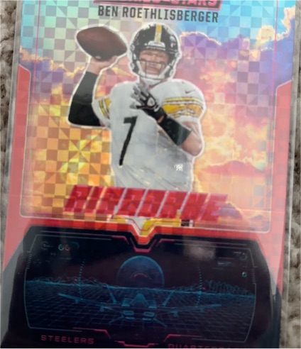 2025 Panini Rookies & Stars #7 Ben Roethlisberger Airborne Red Plaid — front
