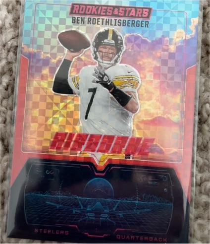 2025 Panini Rookies & Stars #7 Ben Roethlisberger Airborne Red Plaid — front