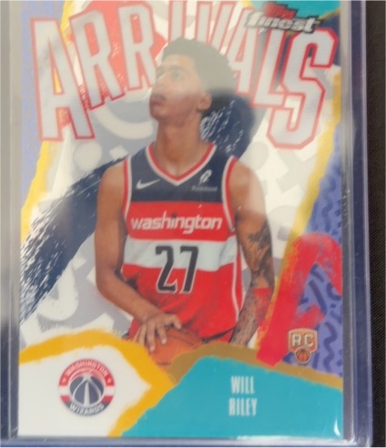 2025-26 Topps Finest #A-21 Will Riley Arrivals Rookie — front