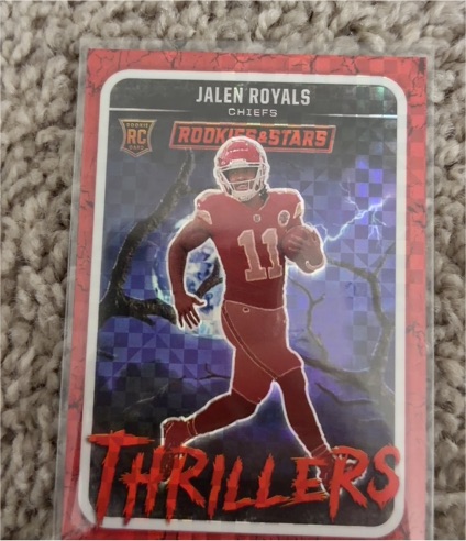 2025 Panini Rookies & Stars #28 Jalen Royals Thrillers Red Plaid — front