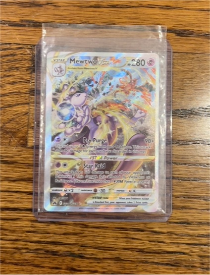 2022 Pokémon Crown Zenith GG44 Mewtwo VSTAR — front