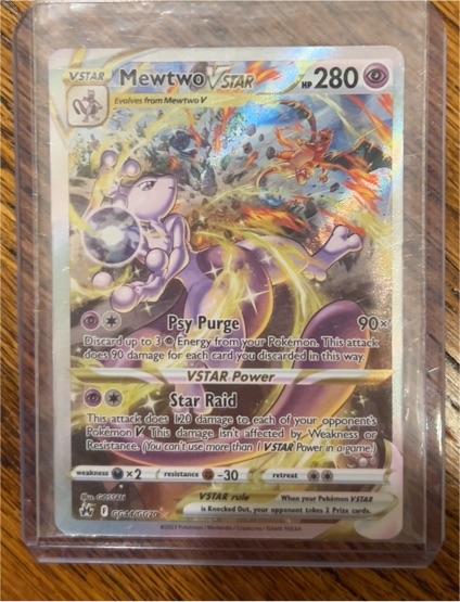 2023 Pokemon Crown Zenith #GG44 Mewtwo VSTAR — front