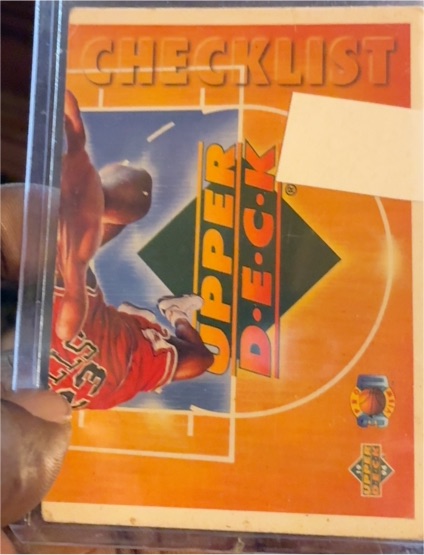 1993-94 Upper Deck Pro View 3D #110 Michael Jordan Checklist — front