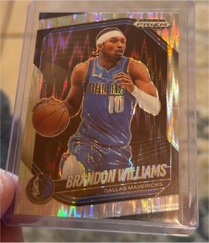 2024-25 Panini Prizm Black #219 Brandon Williams — front