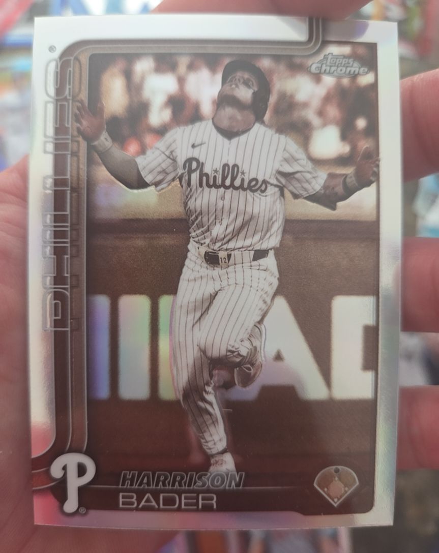 2025 Topps Chrome Update #USC32 Harrison Bader Sepia Refractor — front