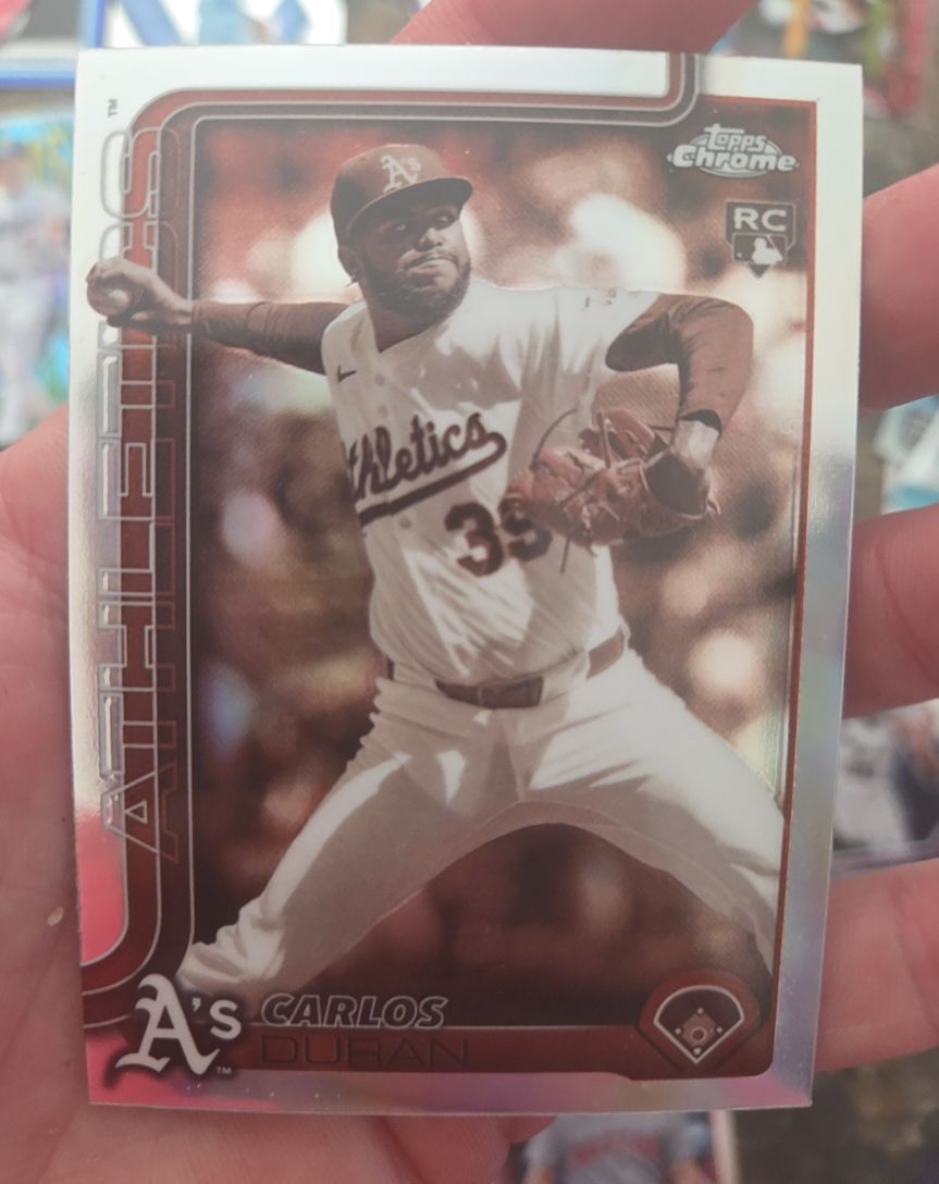 2025 Topps Chrome Update #USC84 Carlos Duran Sepia Refractor — front