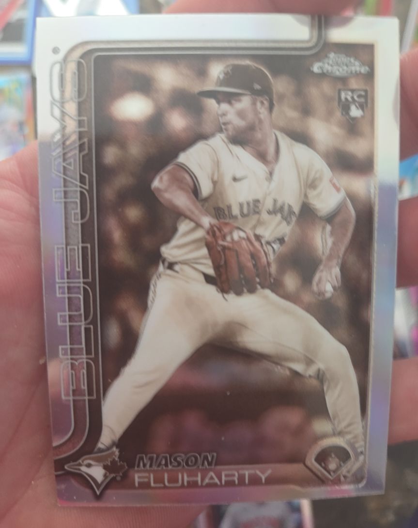 2025 Topps Chrome Update #USC161 Mason Fluharty Sepia Refractor — front