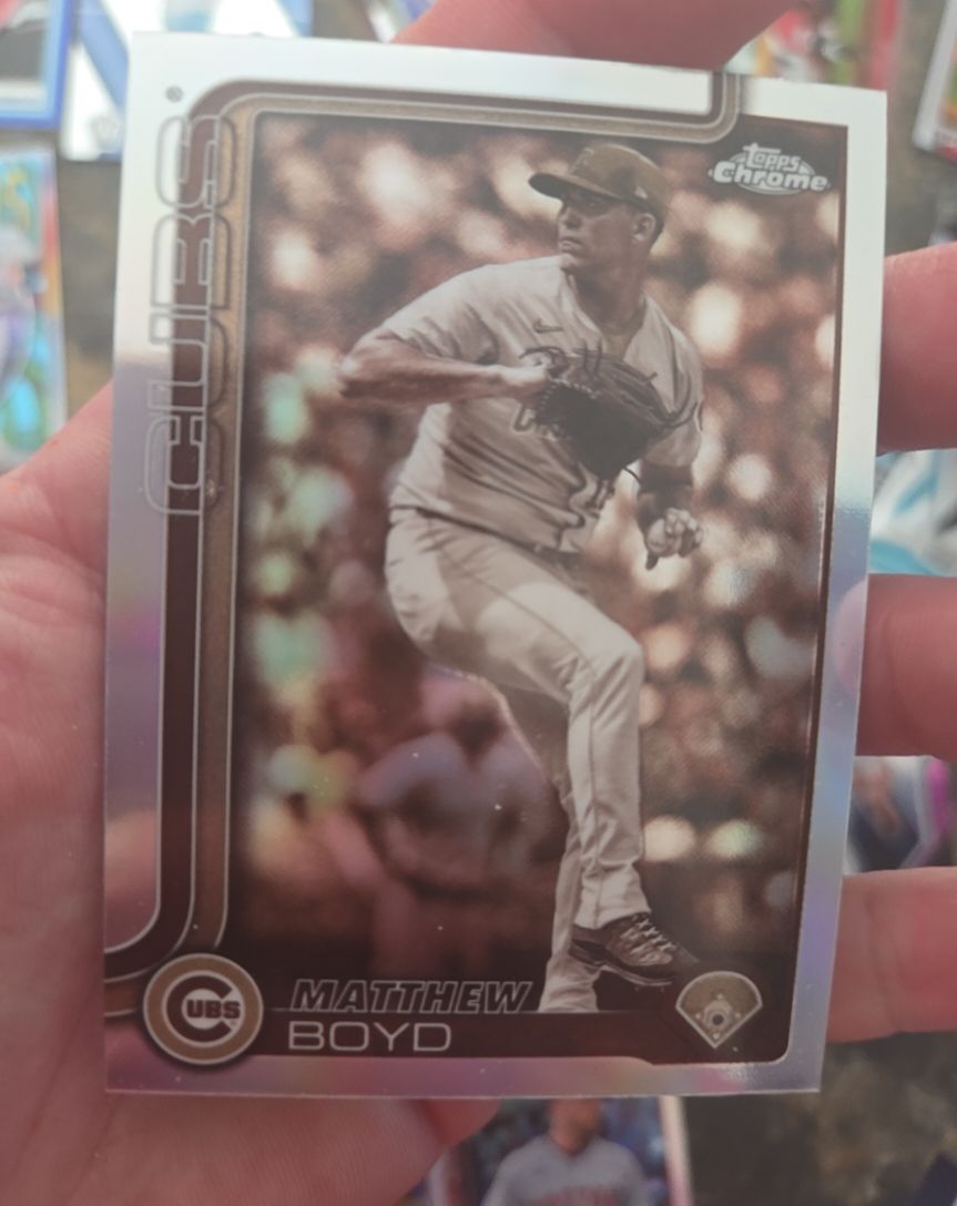 2025 Topps Chrome Update Series #USC184 Matthew Boyd Sepia Refractor — front