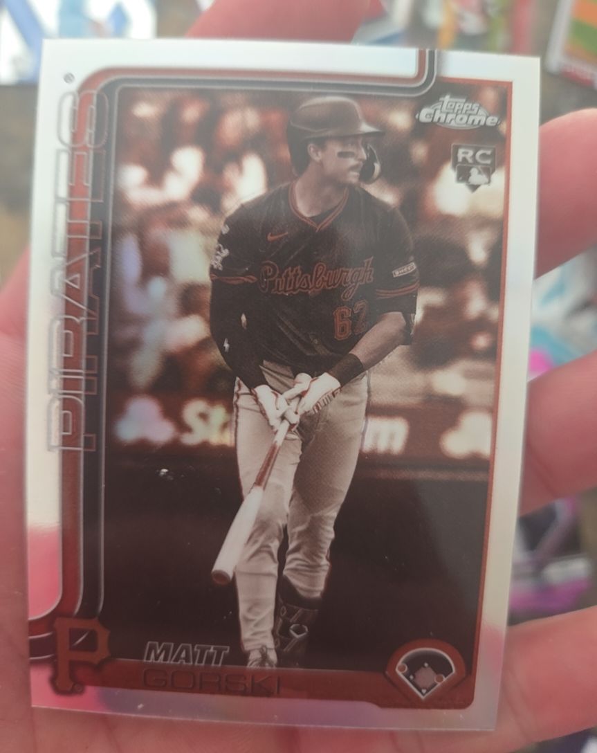 2025 Topps Chrome Update #USC99 Matt Gorski Sepia Refractor Rookie — front
