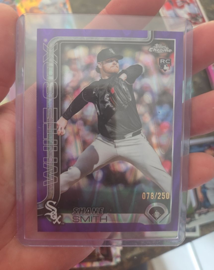 2025 Topps Chrome Update #USC24 Shane Smith Purple RayWave Refractors #078/250 — front