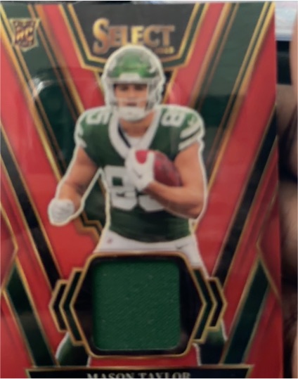 2025 Panini Select Rookie Swatches #RSW-MTR Mason Taylor — front