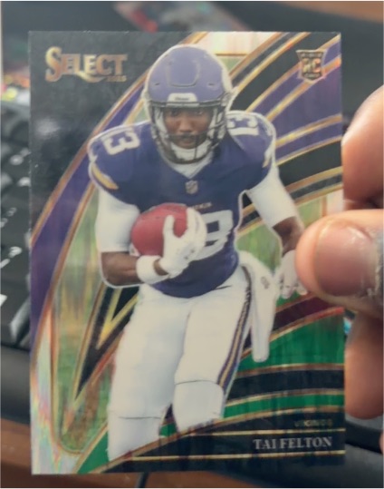 2025 Panini Select #265 Tai Felton Rookie Club Level Minnesota Vikings — front