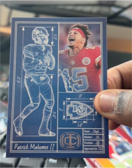 2025 Panini Icon Collection Touchdown Architect #TA-12 Patrick Mahomes II — front