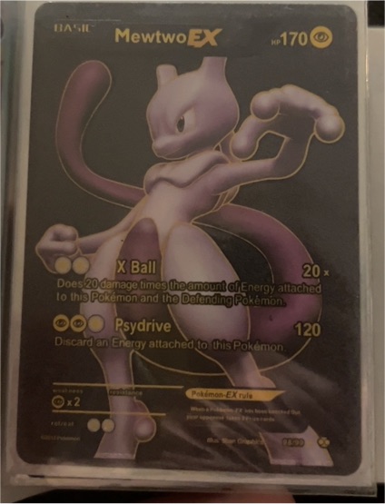 2012 Pokemon Next Destinies #98 Mewtwo EX — front