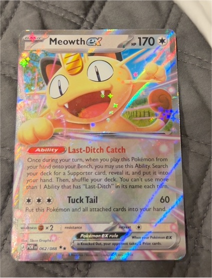 2026 Pokémon Meowth EX #062 — front