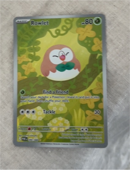 2026 Pokémon #090/088 Rowlet Illustration Rare — front