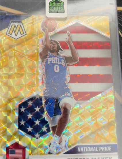 2020-21 Panini Mosaic #259 Tyrese Maxey National Pride — front