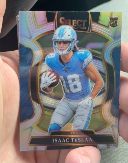 2025 Panini Select #70 Isaac Teslaa Concourse Silver Prizm Rookie — front