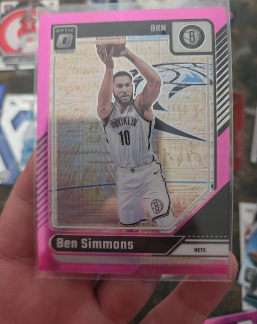 2024-25 Panini Donruss Optic #133 Ben Simmons Pink Hyper Prizm — front