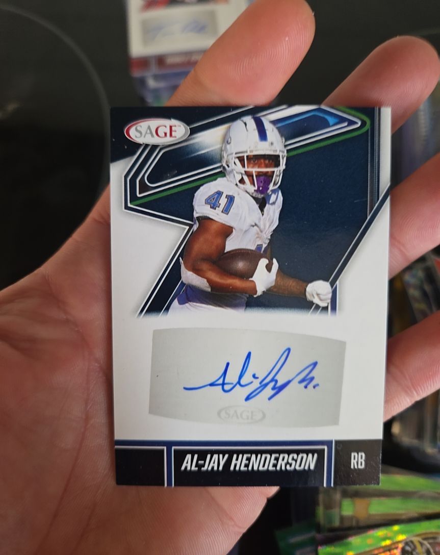 2026 SAGE Low Series #A-AJH Al-Jay Henderson — front