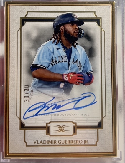 2023 Topps Definitive Collection Framed Auto #30 Vladimir Guerrero Jr. — front