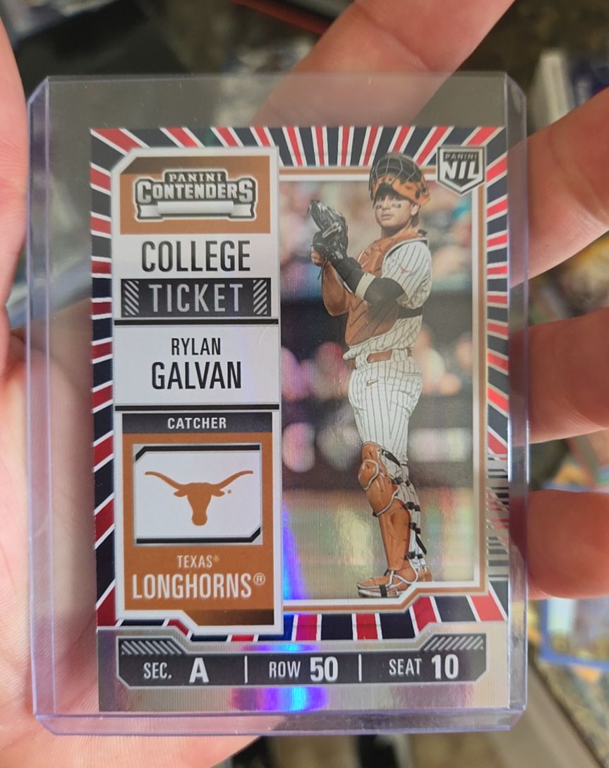 2025 Panini Contenders College Ticket #28 Rylan Galvan — front