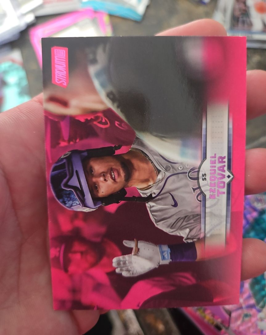 2025 Topps Stadium Club #68 Ezequiel Tovar Pink Foil — front