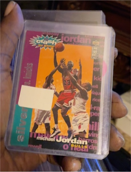 1995-96 Upper Deck Collectors Choice Crash The Game Silver #C1 Michael Jordan — front