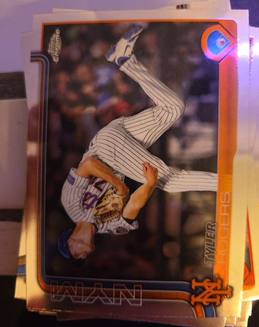 2025 Topps Chrome Update #USC148 Tyler Rogers New York Mets — front