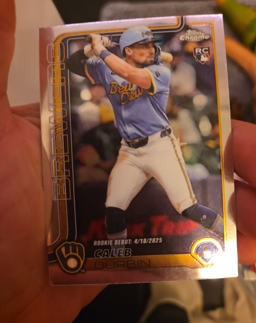 2025 Topps Chrome Update #USC112 Caleb Durbin — front