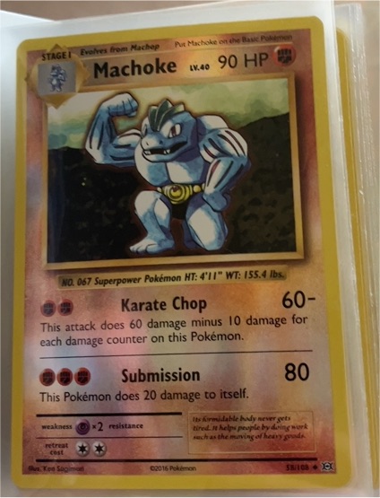 1999 Pokémon Base Set #34 Machoke — front