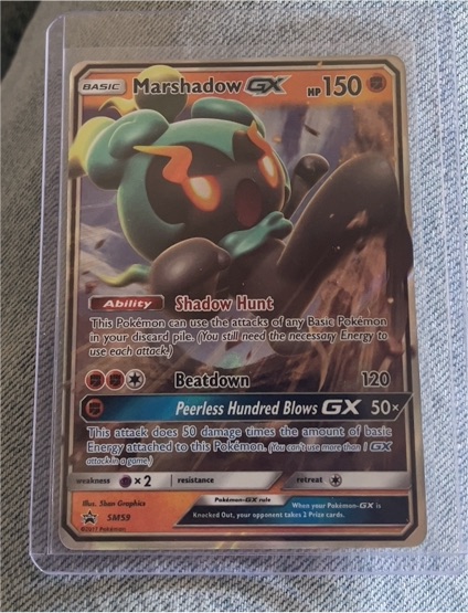 2017 Pokémon TCG SM Black Star Promo #SM59 Marshadow GX — front