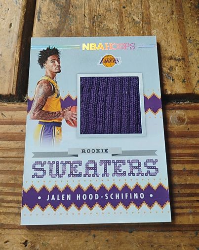 2023-24 Panini NBA Hoops Rookie Sweaters #RSW-JHS Jalen Hood-Schifino — front