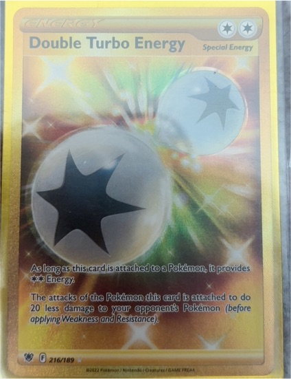 2022 Pokémon Astral Radiance #216 Double Turbo Energy — front
