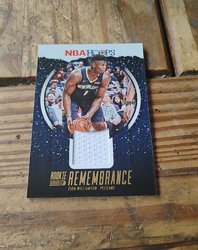 2023-24 Panini NBA Hoops Rookie Remembrance #RR-ZWN Zion Williamson — front